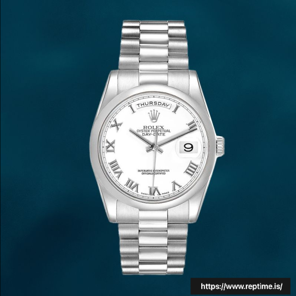 b06aae5fc0e8b1020b906f7b0c44b7ac Rolex Day-Date 36mm 118206-0041 Men’s White Dial