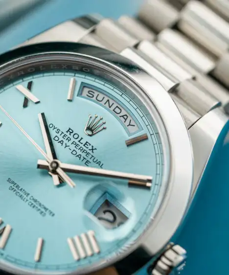 b17d0a0789e70b1e7a895ecc1e607580 Rolex Day-Date 228396 Men’s 40mm Silver-tone Automatic