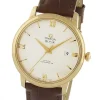 Omega De Ville Men Automatic Silver Leather Watch O42453402002001