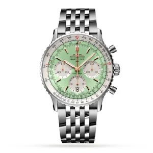 b646767a618dc8011b8f6ac38936bad7 Breitling Navitimer Men Automatic Mint Stainless Steel Watch AB0139211L1A1