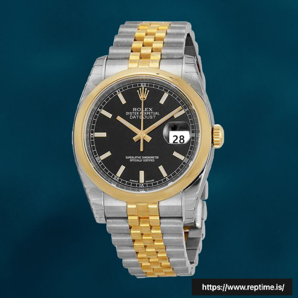 Rolex Datejust 36mm 116203BKSJ Men’s Silver-tone Swiss Replica Watch
