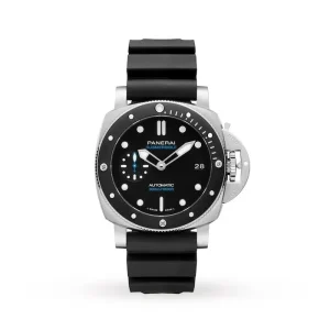b7fc3b7e9ad575ccb1f325082c09a88c Panerai Submersible Men Automatic Black Rubber Watch PAM00683