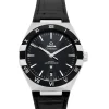 b93e74986ae978953b8ef2eb2e8d59fd Omega Constellation Men Automatic Black Leather Watch O13133412101001