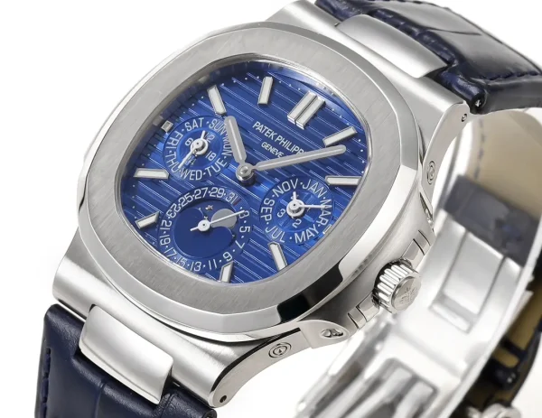ba3ee367c6f4d289b5e2aae112254d2b Patek Philippe Blue Nautilus Perpetual Watch