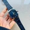 Omega Constellation Men Automatic Blue Leather Watch O13133412103001