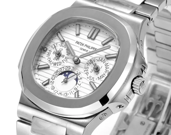 bad00bcb4bb274524ed3d1f6353bb09f Patek Philippe Silver Nautilus Watch