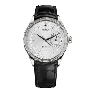 bb08a242dc53ba8b608a26cd8592da82 ROLEX CELINI WHITE DIAL SCRATCH PROOF 39MM SWISS REPLICA M50519-0006