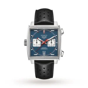 bd3008a1ddc19c87cf7deb84d898e6e9 TAG Heuer Monaco Men Automatic Blue Leather Watch CAW211P.FC6356