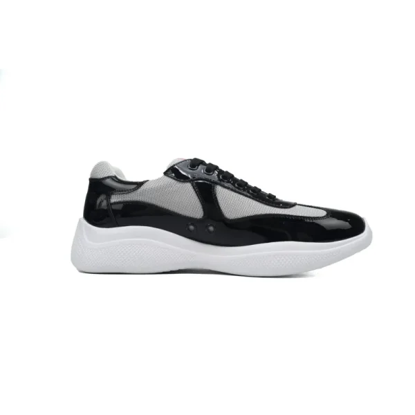 bf0857ace9ed633ebdac6a4a52c2e052 PK God Batch Prada Net shoes black and gray