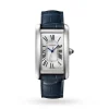 bf23d498df0d294749af481f29f8345f Cartier Tank Américaine Men Automatic Silver Alligator Watch WSTA0018
