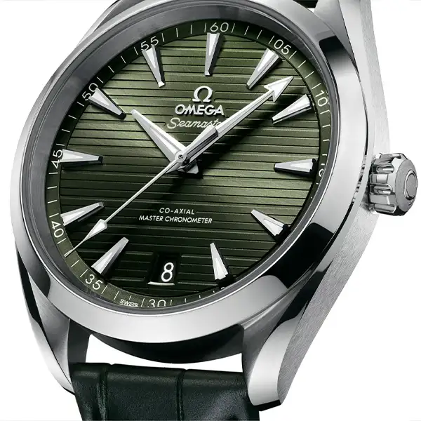 bfaf11c96af13be8c19f0d02914e40ab Omega Seamaster Aqua Terra Men Automatic Green Leather Watch O22013412110001