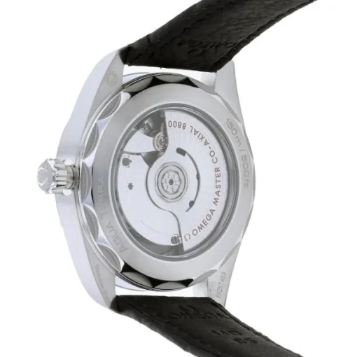 c12dce2a71c8d8fd0e10230c3a88a584 Omega Seamaster Aqua Terra Men Automatic Black Leather Watch O22013382001001