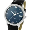 Omega De Ville Men Automatic Blue Leather Watch O42413402003001