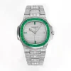 c22a824ae8c96547476e27783de92039 Patek Philippe Nautilus Platinum Green Watch