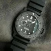 Panerai Submersible Men Automatic Black Rubber Watch PAM00979