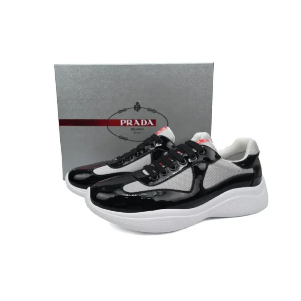 c30a8177803838a6acc31a35a28a4209 PK God Batch Prada Net shoes black and gray