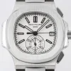 c33377ce22c353102fa57425019a2aed Patek Philippe Silver Nautilus Chronograph Watch