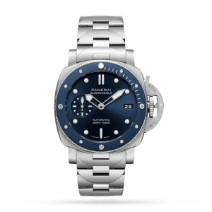c3b17a44705ca2c2b38b6ff31d7adaea Panerai Submersible Men Automatic Blue Stainless Steel Watch PAM01068