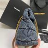 c46d5d840d8cf5ecd53c22a88cc69575 YSL PUFFER SMALL IN SUEDE AND DENIM