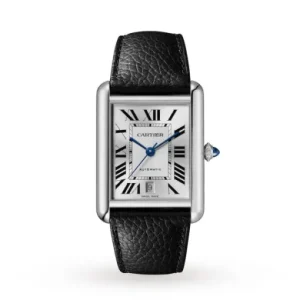 c51e6d91fb6fdf06e5daecdf2809a8ba Cartier Tank Must Men Automatic Silver Calf Watch WSTA0040