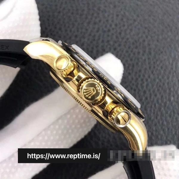 c559aaaf68f6096b31bb62c6bba25358 Rolex Daytona 116518.1 Men Black & Gold 40MM