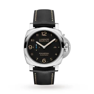 c72100db1853a20f844aabe06f7765cd Panerai Luminor Men Automatic Black Calf Watch PAM01359