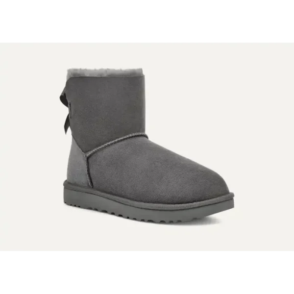 UGG Mini Bailey Bow II Boot Grey Women's