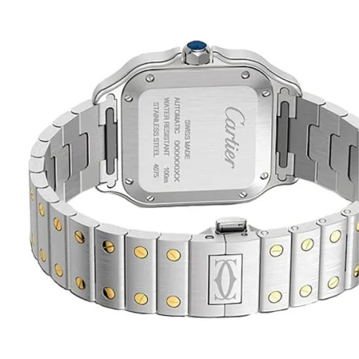 c7f1134ab2602bb6f5a66d5637cc6190 Cartier Santos de Cartier Women Automatic Gold Watch W3SA0007