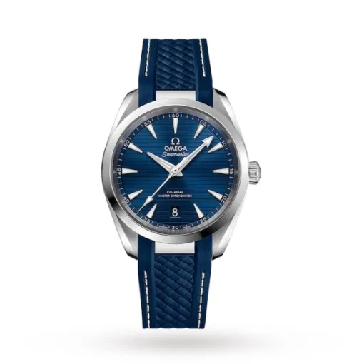 c9046c155c7acacb22ec6becf1d2e8ed Omega Seamaster Aqua Terra Men Automatic Blue Rubber Watch O22012382003001