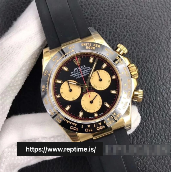 caeef64086928bdc3f9702a4d5cb36d6 Rolex Daytona 116518.1 Men Black & Gold 40MM