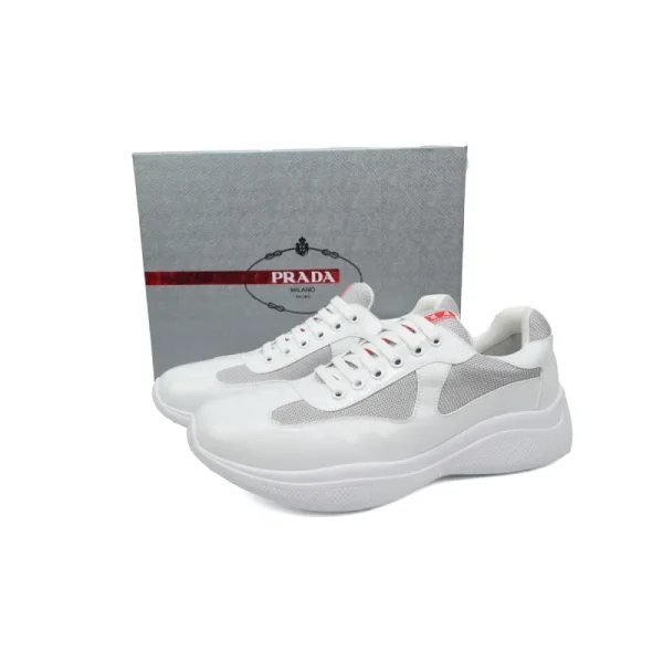 cba992d60fdd72c6a161b4f94ab64151 PK God Batch Prada All white mesh shoes