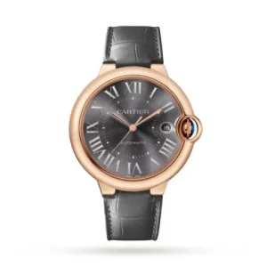 cccd0871058f22eb071564d4a54779a2 Cartier Ballon Bleu de Cartier Men Automatic Grey Alligator Watch WGBB0050