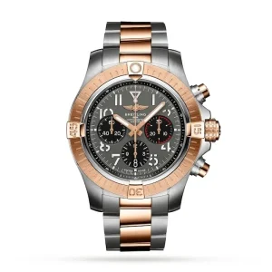cef35f9a10d8bf041643439f9f4962d1 Breitling Avenger Men Automatic Grey Stainless Steel & 18K Red Gold Watch UB01821A1B1U1