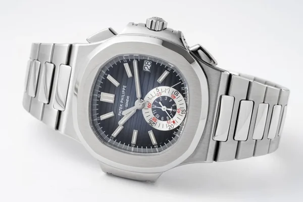 d00a1ad67374ae96f3034652afa09d3b Patek Philippe 5980 Silver Chronograph Watch