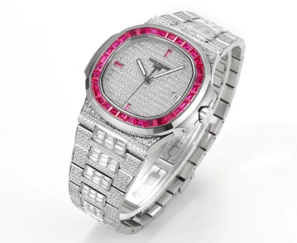 d045555cabad6af9617f3057e3dddf56 Patek Philippe White Gold Ruby Nautilus Watch