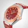 Omega Constellation Women Automatic Red Leather Watch O13123292099002