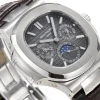 d1700069a44f1a43571ea43a3fabf347 Patek Philippe Nautilus Grey Perpetual Watch