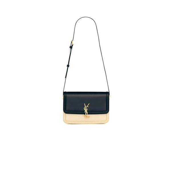 d4e34f25b39f9e42b9ad4f9f19cf638b SOLFERINO MEDIUM SATCHEL IN BOX SAINT LAURENT LEATHER