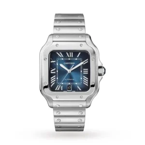 d4eedd477f4ef967b2946593757cfff8 Cartier Santos de Cartier Men Automatic Blue Stainless Steel Watch WSSA0030