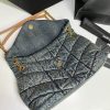 d66759ba168a29ec24939e04ad38ca3c YSL PUFFER MEDIUM IN SUEDE AND DENIM