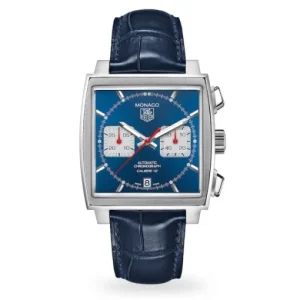 d777cdda5c66f41052a701376fd04746 TAG Heuer Monaco Men Automatic Blue Leather Watch CAW2111.FC6183