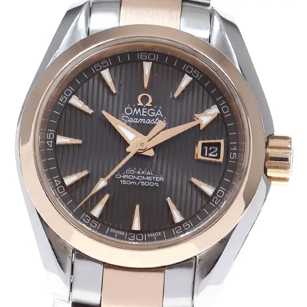 d85aa80e5cac57dc0ff1282abee51dd7 Omega Seamaster Aqua Terra Men Automatic Brown Bicoloured Watch O22020412106001