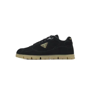 PK God Batch Prada Trail faded suede sneakers Black