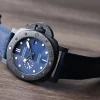 Panerai Submersible Men Automatic Blue Rubber Watch PAM01232