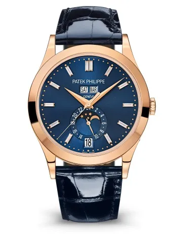 d946a375b941335f6d67559a8491042c Patek Philippe Complications Rose Gold Diamond & Blue Dial 5396R-015