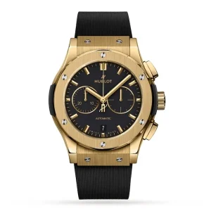 da90a99cf6956ffe88619054dff185be Hublot Classic Fusion Men Automatic Black Rubber Watch 541.VX.1130.RX