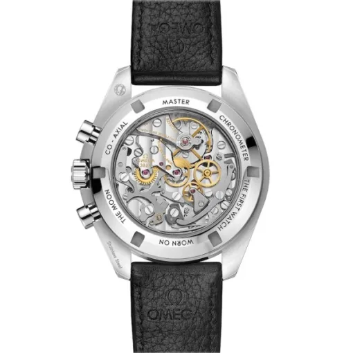 db03128dac8a714a73a4691665b5224a Omega Speedmaster Men Automatic Black Leather Watch O31032425001002