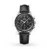 dc487825e0b9631dc67c3e3ae8d834ab Omega Speedmaster Men Automatic Black Leather Watch O31032425001002