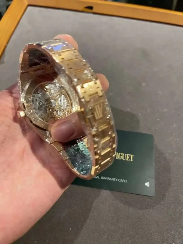 dc75f141d914a8af35e351bf1307a5b6 Audemars Piguet Royal Oak Quartz Brown 67650OR.OO.1261OR.01
