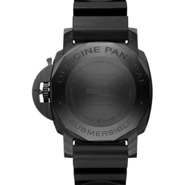 Panerai Submersible Men Automatic Black Rubber Watch PAM00960